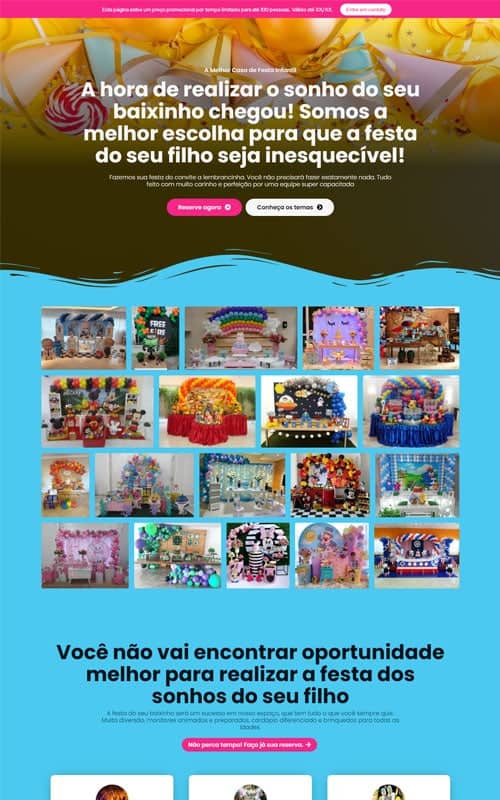 Modelo de landing page para vendas de serviços
