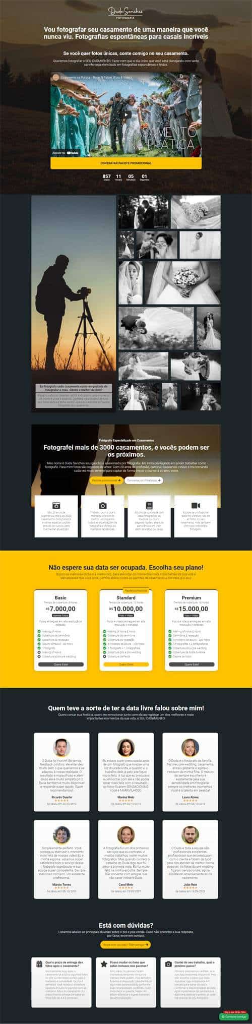 Modelo de landing page para vender planos, serviços, produtos e cursos