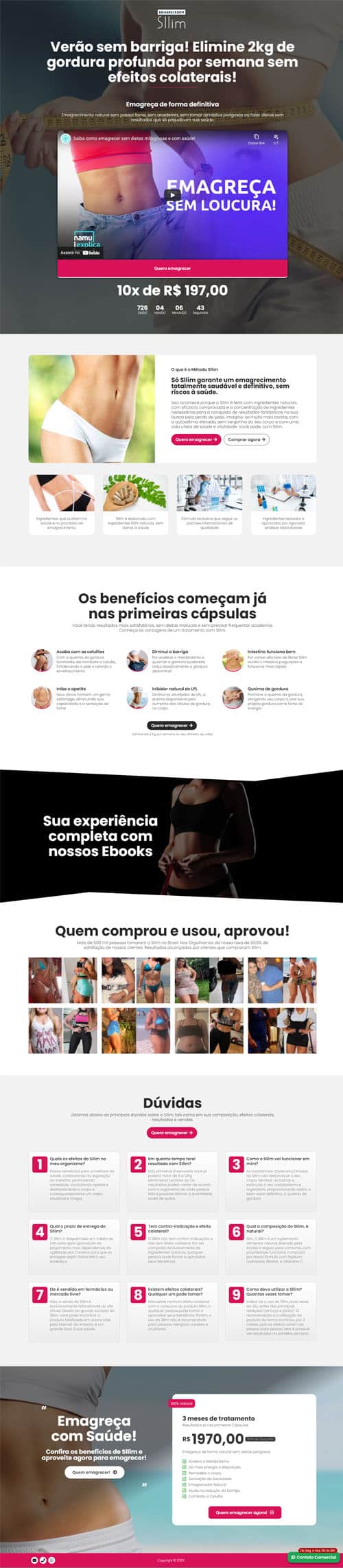 Modelo de landing page para vendas de produtos