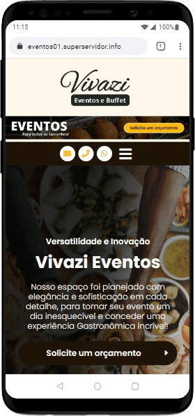 Modelo de Site para empresas de eventos, buffet infantil ou adulto e casa de festas