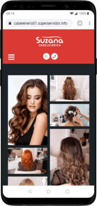 Modelo de site para cabeleireiros, depiladores, manicures, pedicures, barbeiros, salão de beleza e barbearias